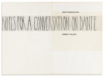 WILSON, ROBERT. Notes for a Conversation on Dante.